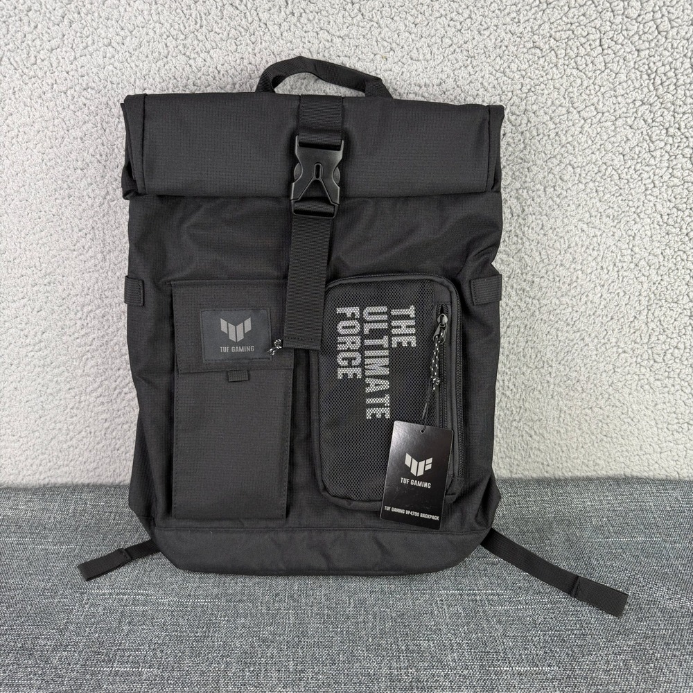 ASUS TUF Gaming VP4700 Backpack Mens Black 17in Laptop Roll Top Water Repellent
